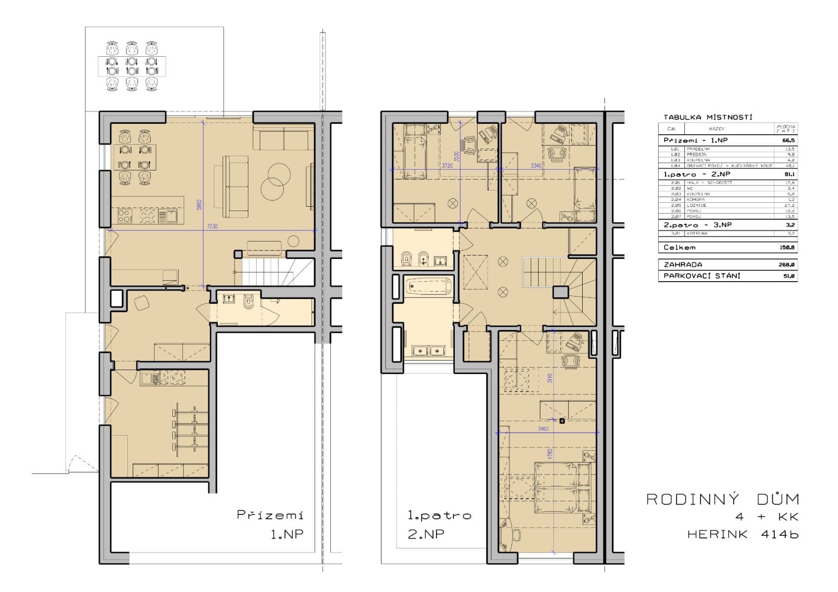 Pronájem domu 150 m², pozemek 320 m², Nad Rybníkem, Herink, Středočeský kraj Pronájem domu 150 m², pozemek 320 m², Nad Rybníkem, Herink, Středočeský kraj