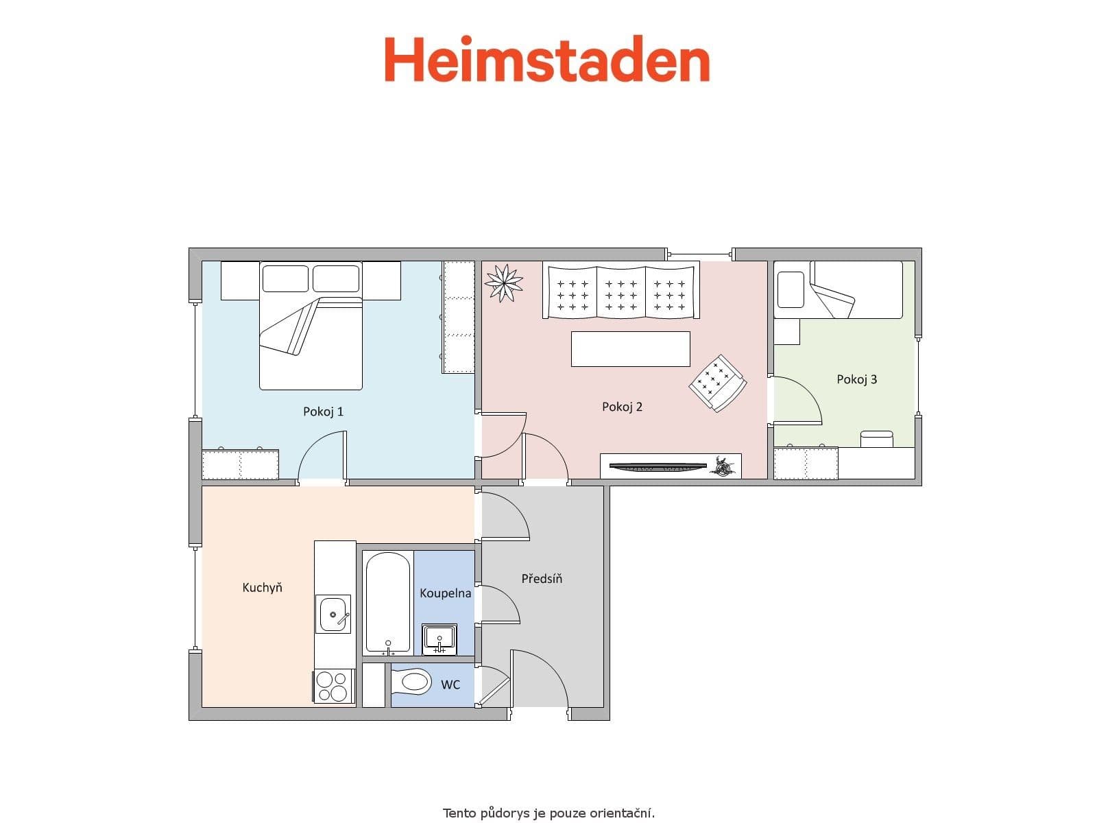Pronájem bytu 3+1 54 m², Masarykova třída, Orlová, Moravskoslezský kraj Pronájem bytu 3+1 54 m², Masarykova třída, Orlová, Moravskoslezský kraj