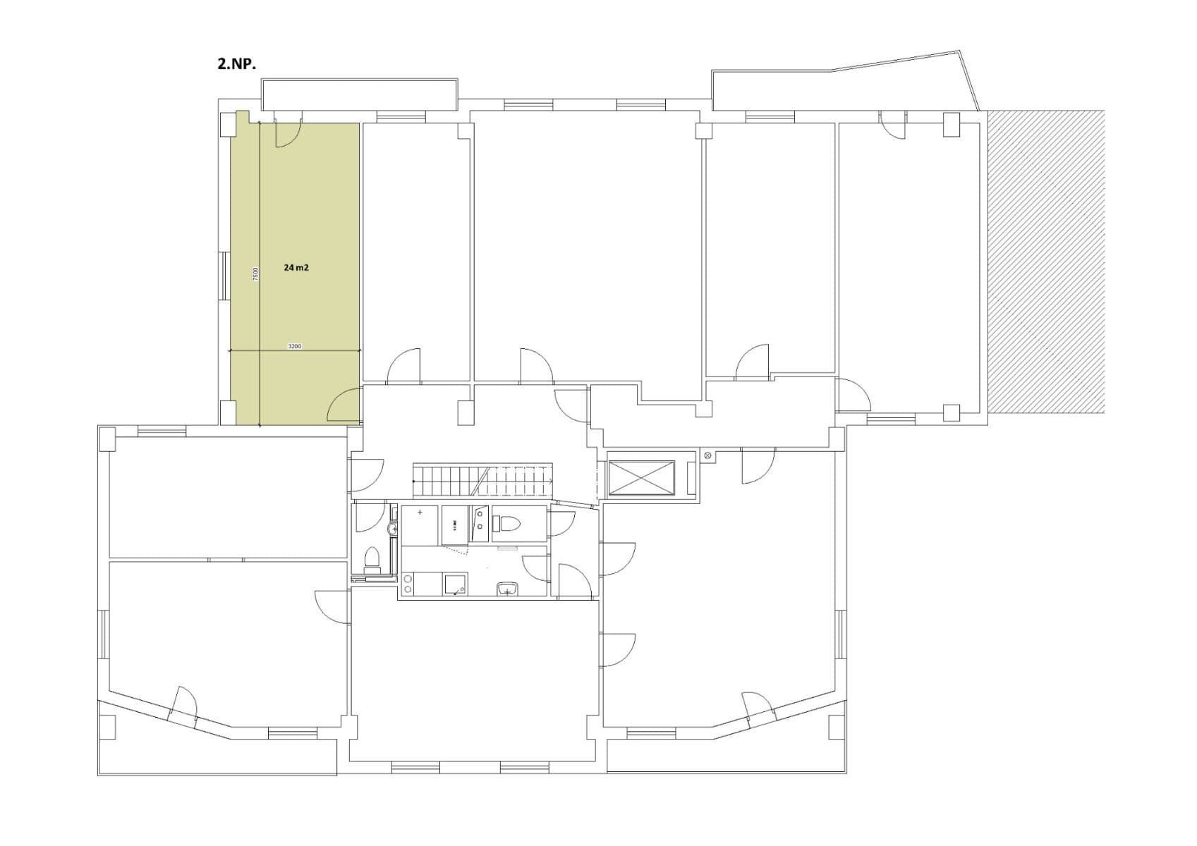 Pronájem kanceláře 24 m², Nový Zlíchov, Praha, Praha Pronájem kanceláře 24 m², Nový Zlíchov, Praha, Praha