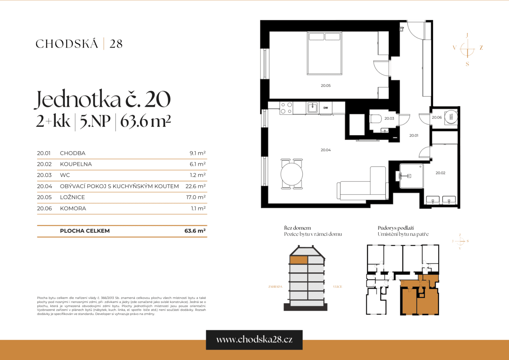 Prodej bytu 2+kk 63 m², Chodská, Praha, Praha Prodej bytu 2+kk 63 m², Chodská, Praha, Praha