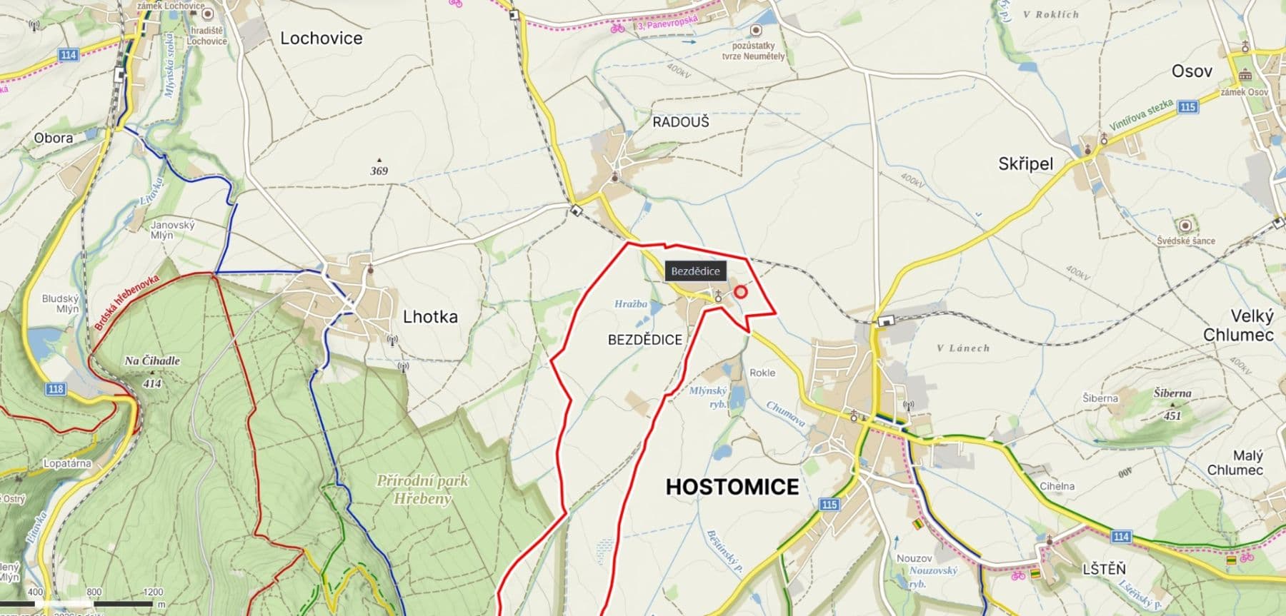 Prodej pozemku 1.582 m², Hostomice, Středočeský kraj Prodej pozemku 1.582 m², Hostomice, Středočeský kraj
