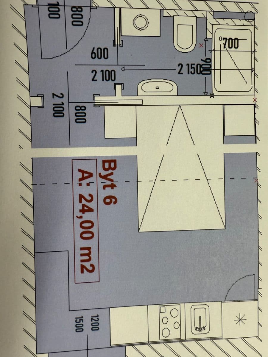 Pronájem bytu 1+kk 24 m², Josefa Houdka, Praha, Praha Pronájem bytu 1+kk 24 m², Josefa Houdka, Praha, Praha