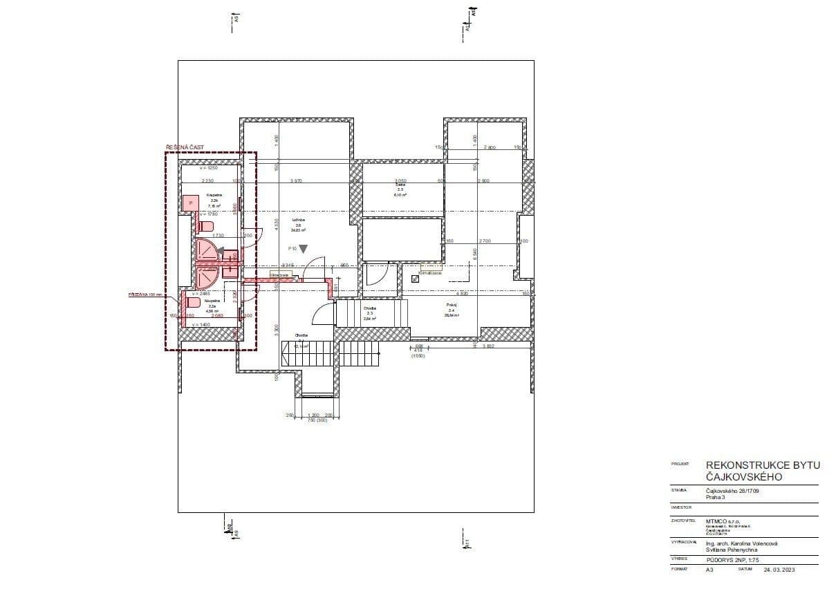 Pronájem bytu 5+1 200 m², Čajkovského, Praha, Praha Pronájem bytu 5+1 200 m², Čajkovského, Praha, Praha