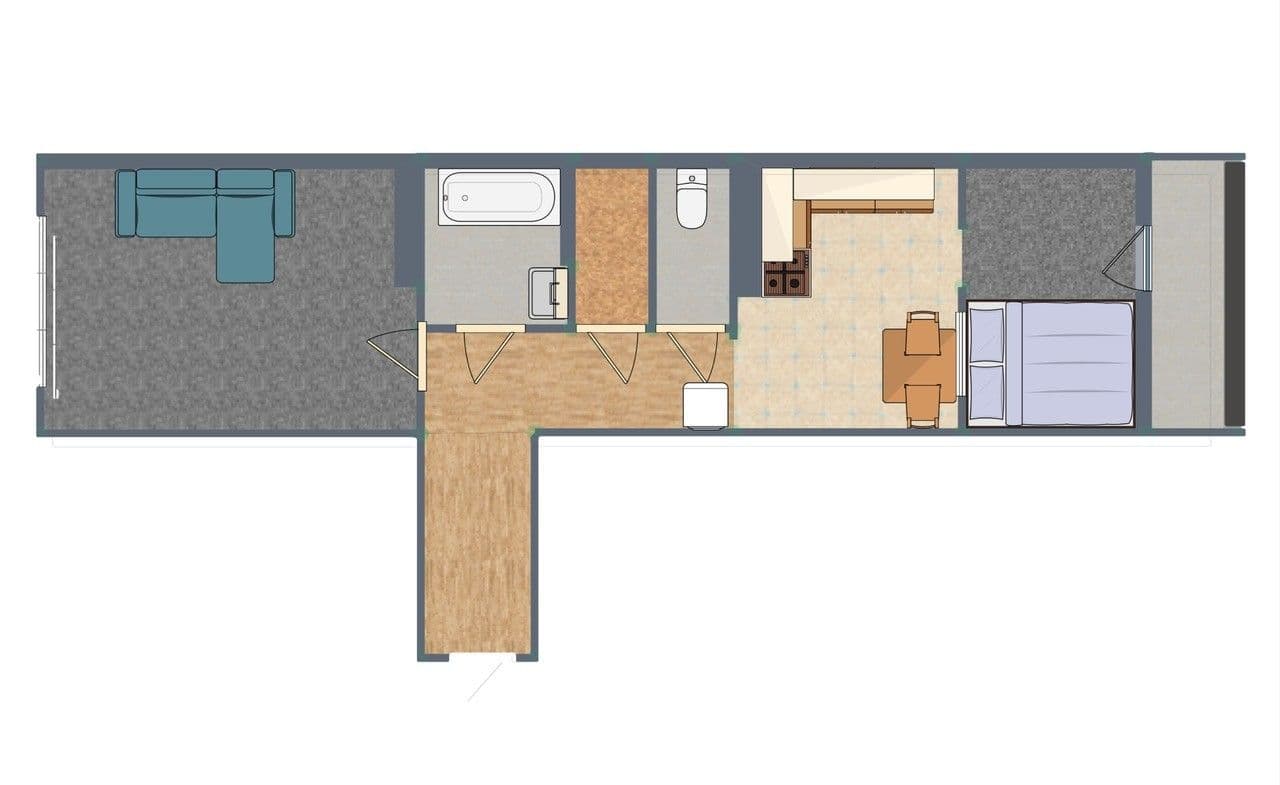 Pronájem bytu 2+1 52 m², K Moravině, Praha, Praha Pronájem bytu 2+1 52 m², K Moravině, Praha, Praha
