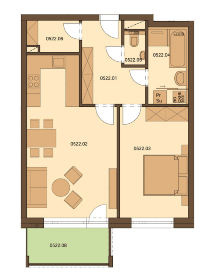Prodej bytu 2+kk 63 m², Nové Dvory-Podhůří, Frýdek-Místek, Moravskoslezský kraj Prodej bytu 2+kk 63 m², Nové Dvory-Podhůří, Frýdek-Místek, Moravskoslezský kraj