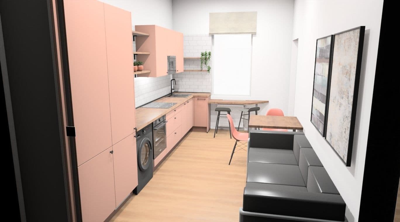 Pronájem bytu 1+1 34 m², Vlkova, Praha, Praha Pronájem bytu 1+1 34 m², Vlkova, Praha, Praha
