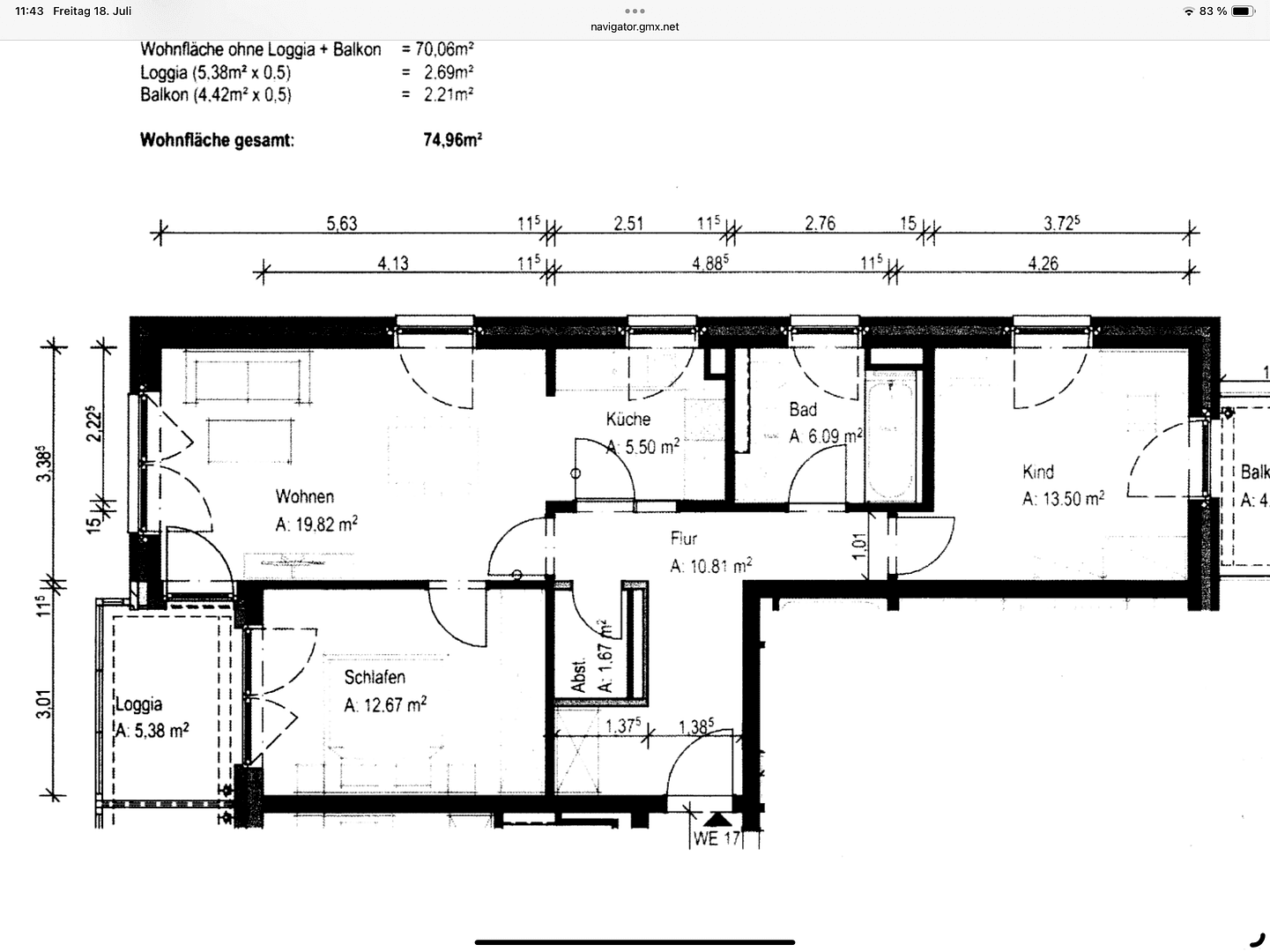 Pronájem bytu 3+1 75 m², Berliner Platz 1, Lübeck, Šlesvicko-Holštýnsko Pronájem bytu 3+1 75 m², Berliner Platz 1, Lübeck, Šlesvicko-Holštýnsko