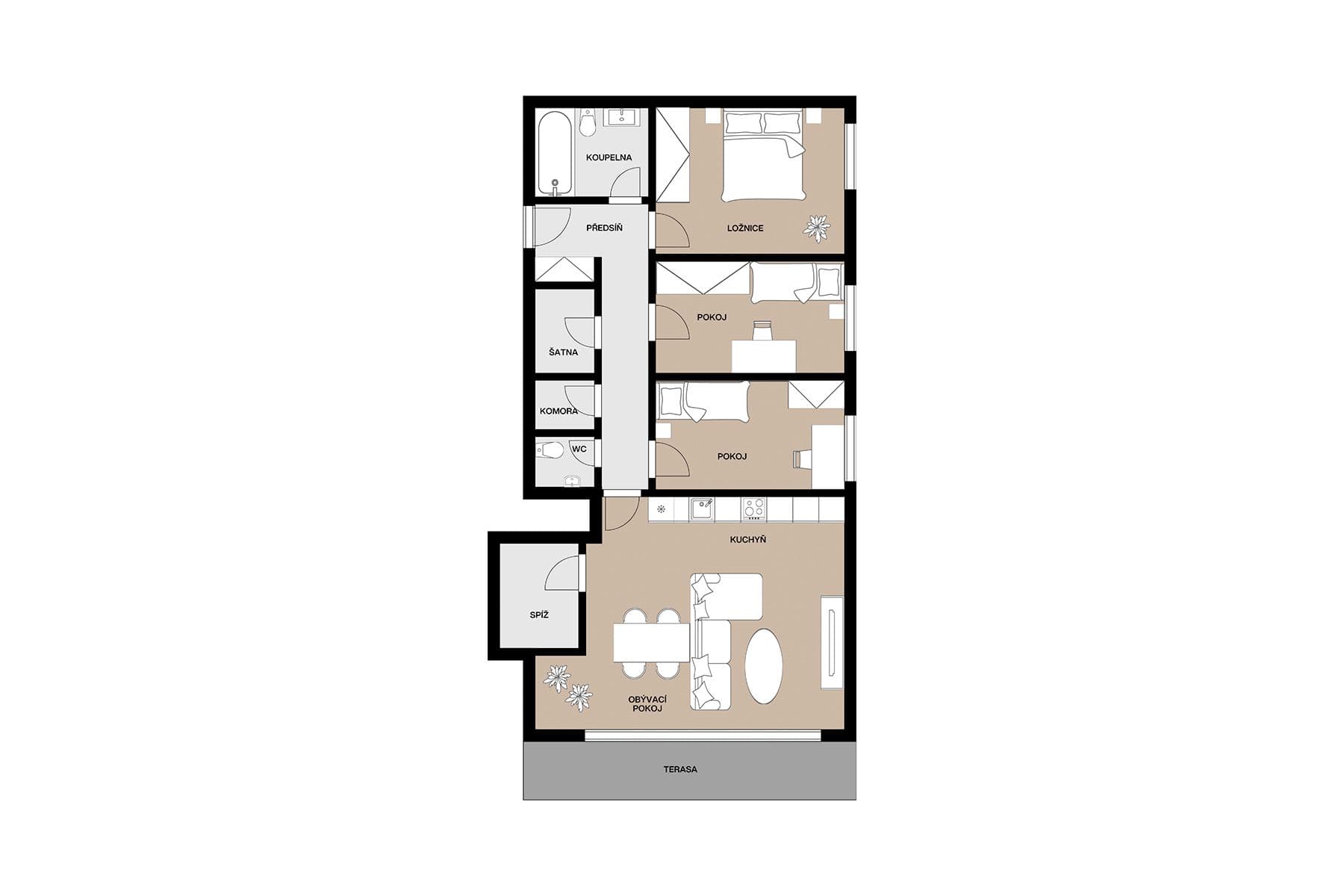 Prodej bytu 4+kk 95 m², Nad Rybníčky, Praha, Praha Prodej bytu 4+kk 95 m², Nad Rybníčky, Praha, Praha