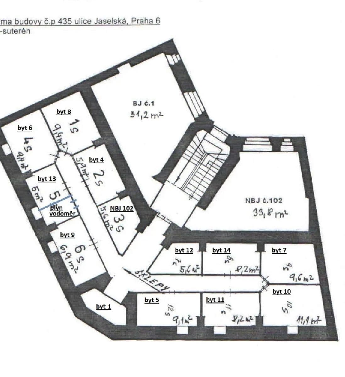 Prodej nebytového prostoru 34 m², Jaselská, Praha, Praha Prodej nebytového prostoru 34 m², Jaselská, Praha, Praha