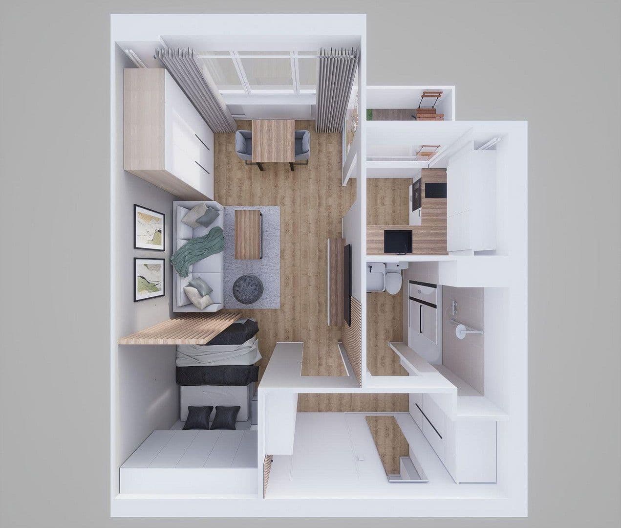 Pronájem bytu 1+1 30 m², Berlin, Berlín Pronájem bytu 1+1 30 m², Berlin, Berlín