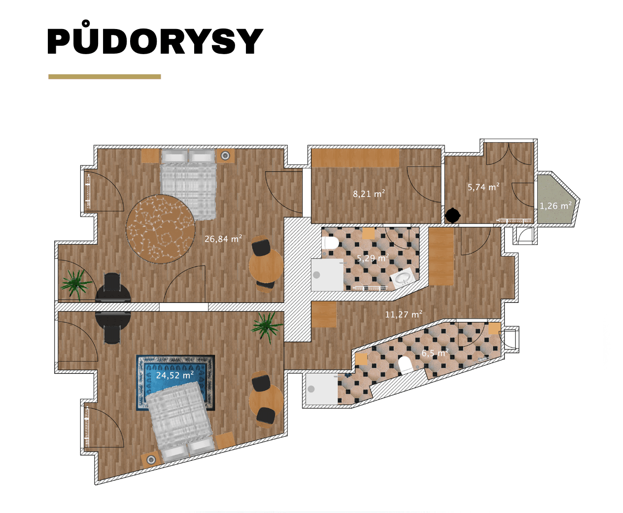 Prodej bytu 2+1 90 m², Ve Smečkách, Praha, Praha Prodej bytu 2+1 90 m², Ve Smečkách, Praha, Praha