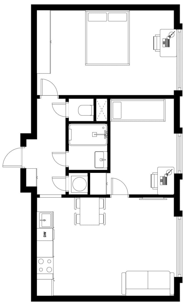 Prodej bytu 3+kk 52 m², Mukařovská, Praha, Praha Prodej bytu 3+kk 52 m², Mukařovská, Praha, Praha