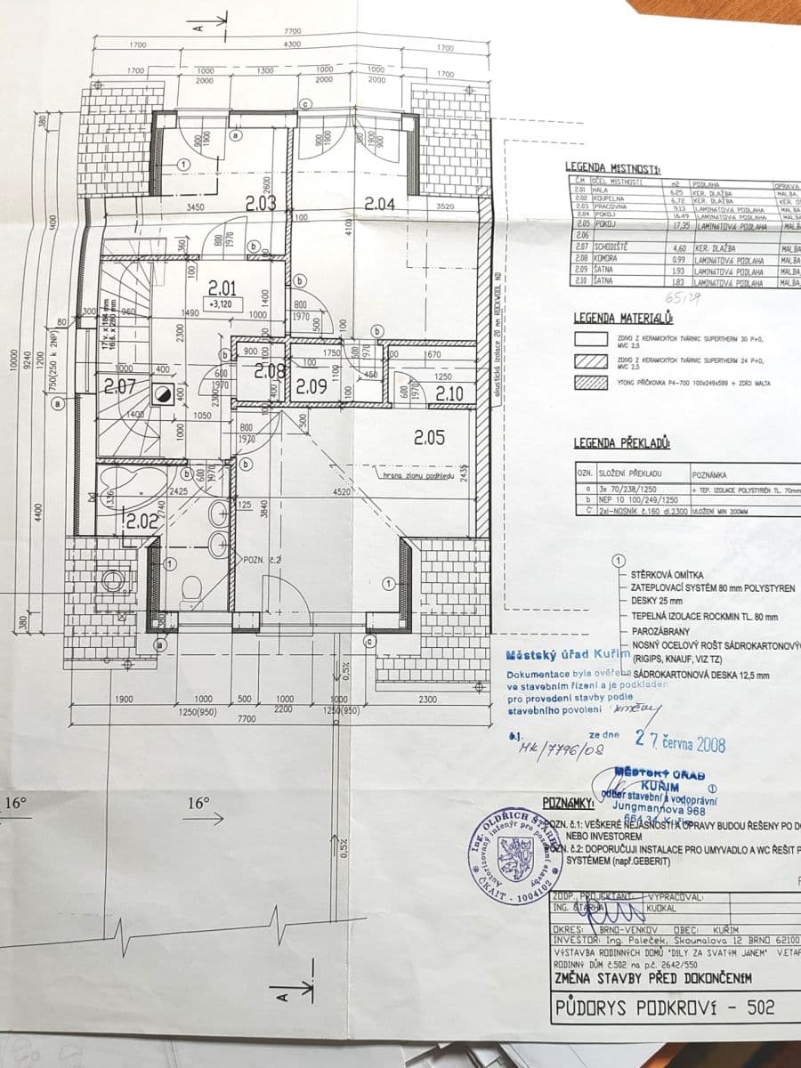 Prodej domu 226 m², pozemek 597 m², Dušínova, Kuřim, Jihomoravský kraj Prodej domu 226 m², pozemek 597 m², Dušínova, Kuřim, Jihomoravský kraj