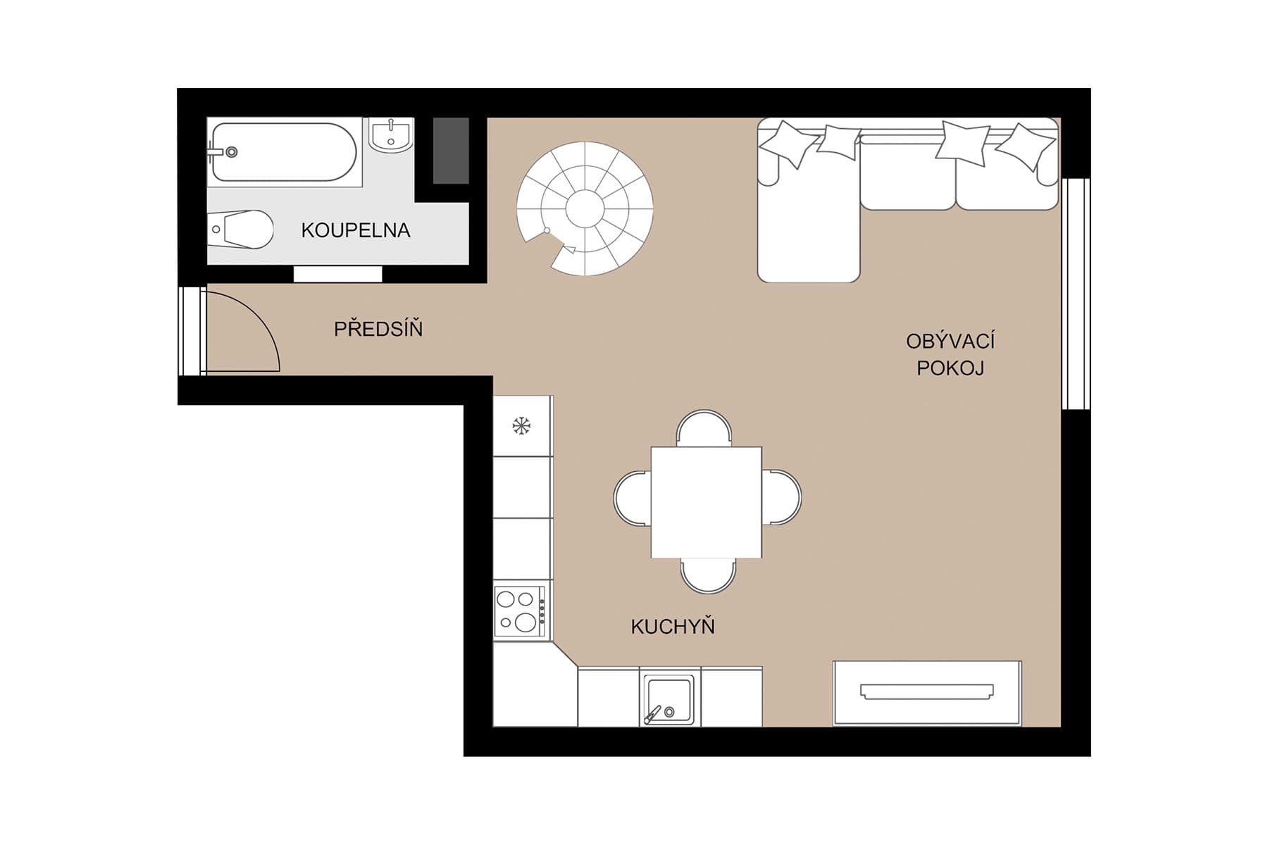 Prodej bytu 2+kk 54 m², Radhošťská, Praha, Praha Prodej bytu 2+kk 54 m², Radhošťská, Praha, Praha