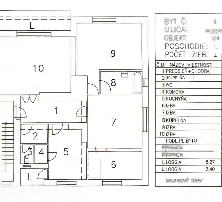 Prodej bytu 4+1 99 m², Milosrdenstva, Košice - mestská časť Juh, Košický kraj Prodej bytu 4+1 99 m², Milosrdenstva, Košice - mestská časť Juh, Košický kraj