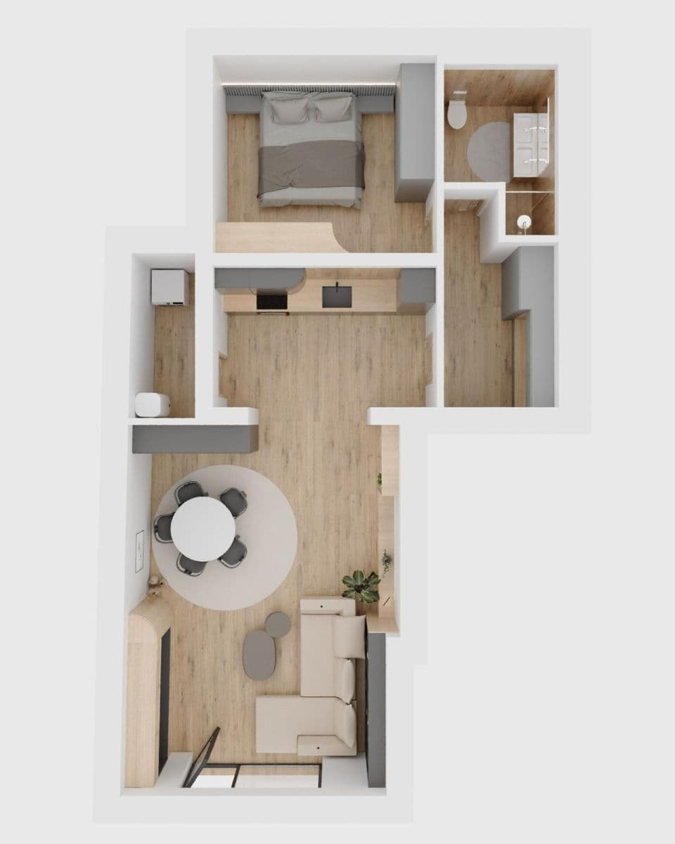 Prodej bytu 2+1 68 m², Na višňovce, Davle, Středočeský kraj Prodej bytu 2+1 68 m², Na višňovce, Davle, Středočeský kraj