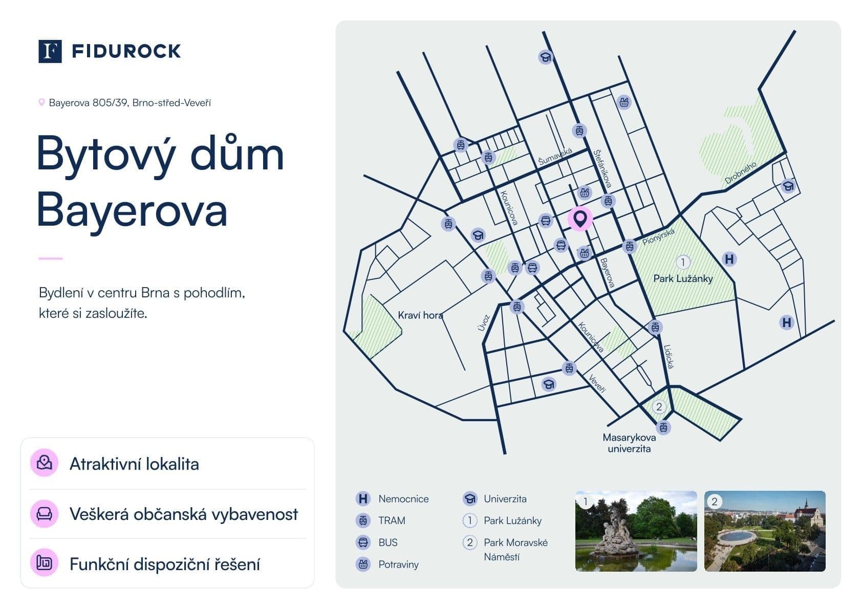 Prodej bytu 4+kk 88 m², Bayerova, Brno, Jihomoravský kraj Prodej bytu 4+kk 88 m², Bayerova, Brno, Jihomoravský kraj