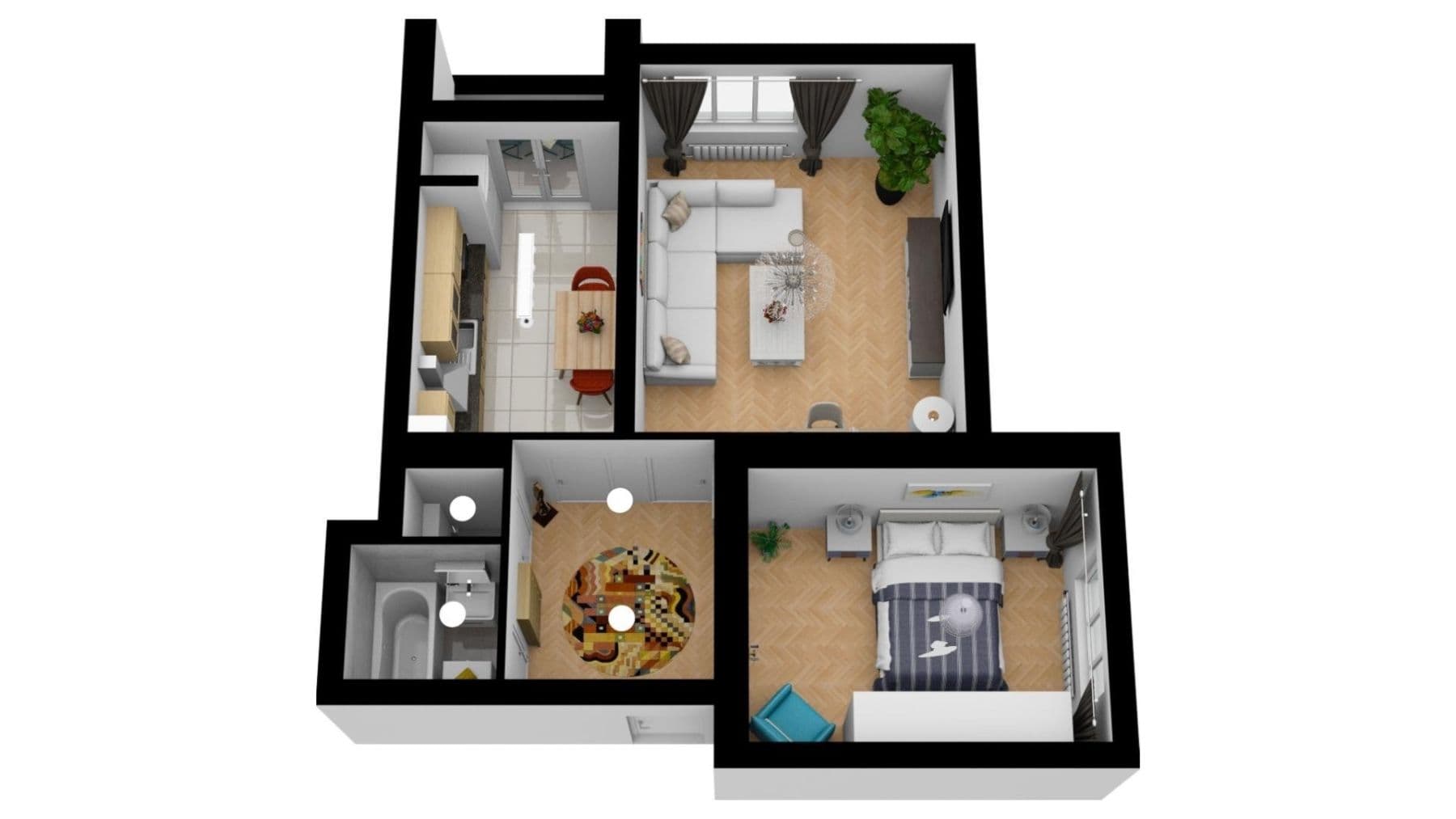 Pronájem bytu 2+1 53 m², Jeremenkova, Praha, Praha Pronájem bytu 2+1 53 m², Jeremenkova, Praha, Praha