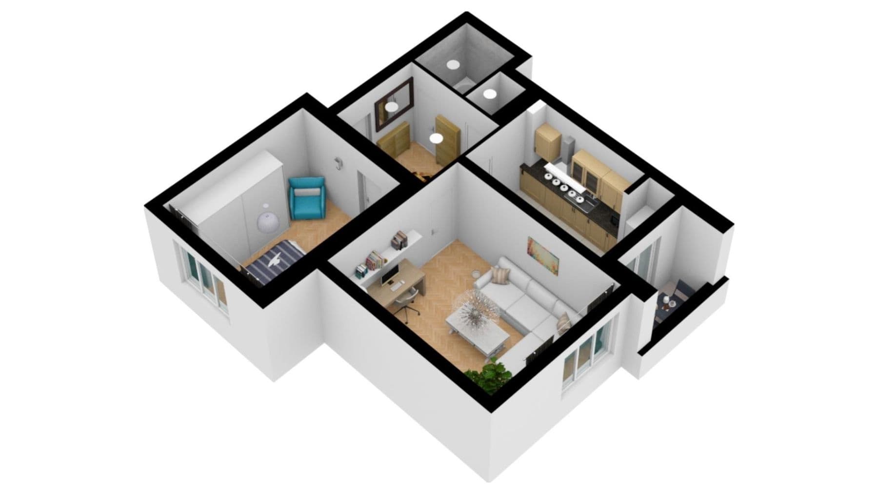 Pronájem bytu 2+1 53 m², Jeremenkova, Praha, Praha Pronájem bytu 2+1 53 m², Jeremenkova, Praha, Praha