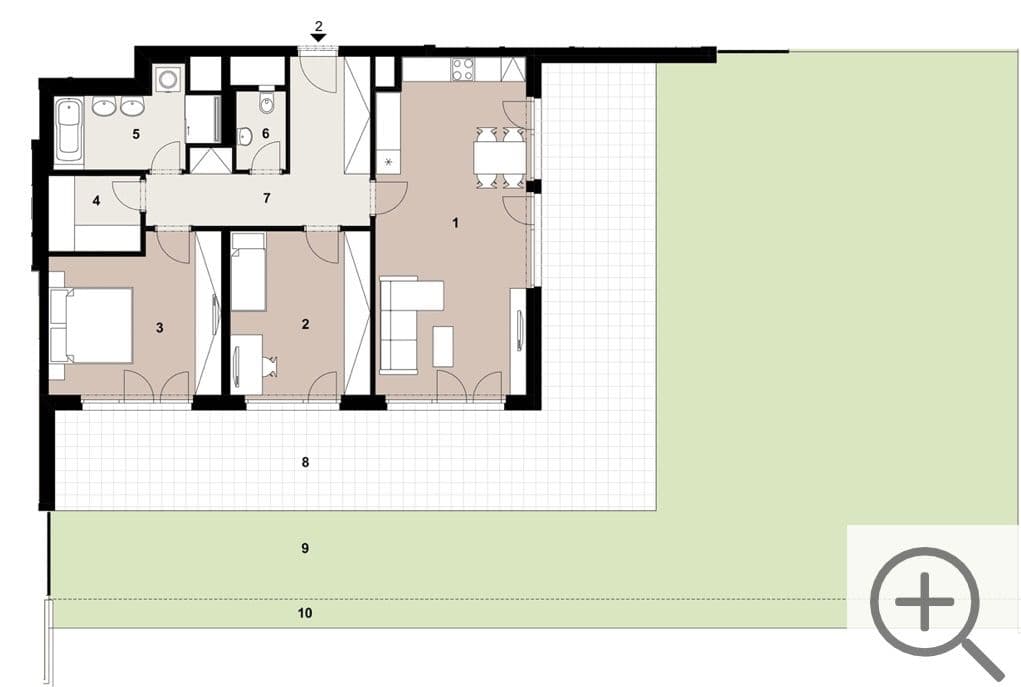 Pronájem bytu 3+kk 100 m², Pavla Beneše, Praha, Praha Pronájem bytu 3+kk 100 m², Pavla Beneše, Praha, Praha