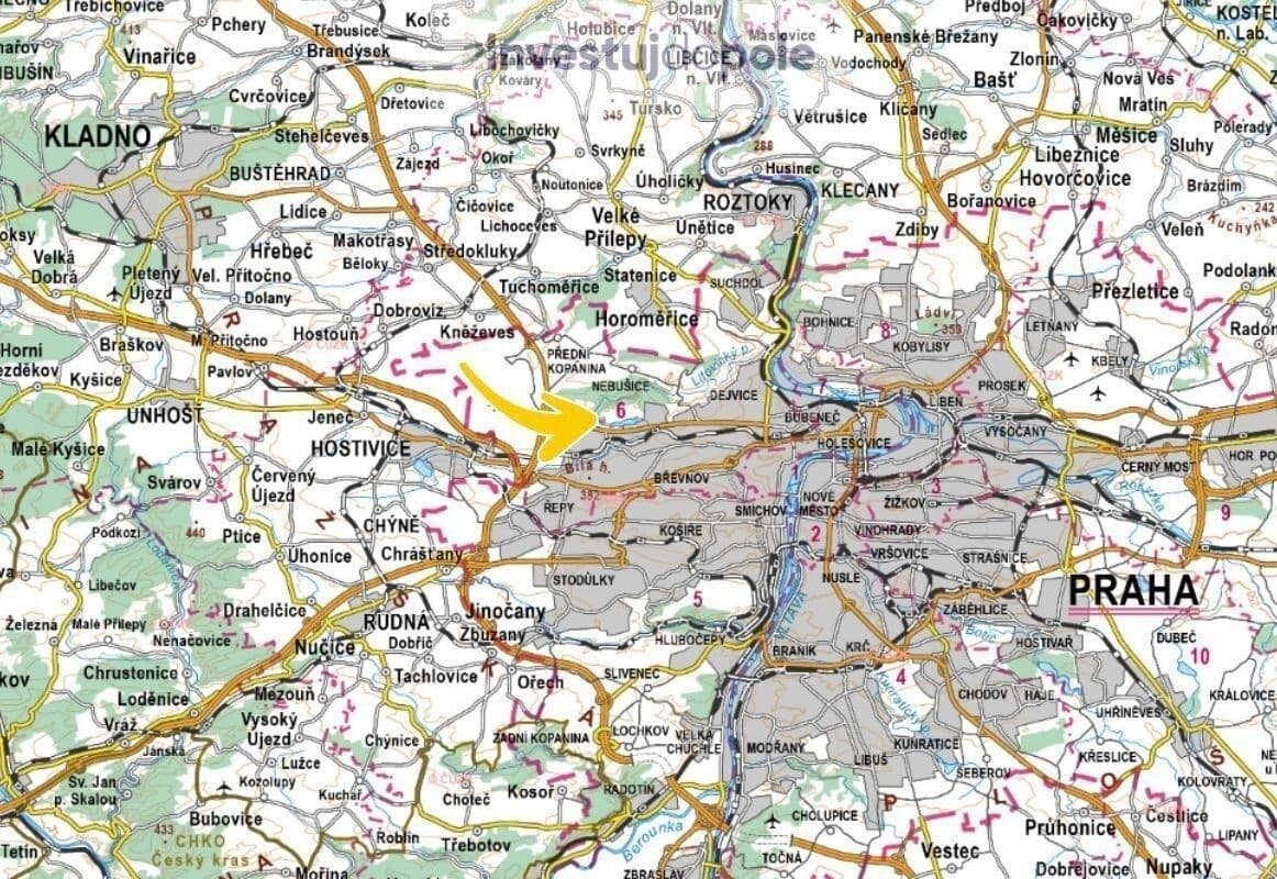 Prodej pozemku 7.770 m², Praha, Praha Prodej pozemku 7.770 m², Praha, Praha