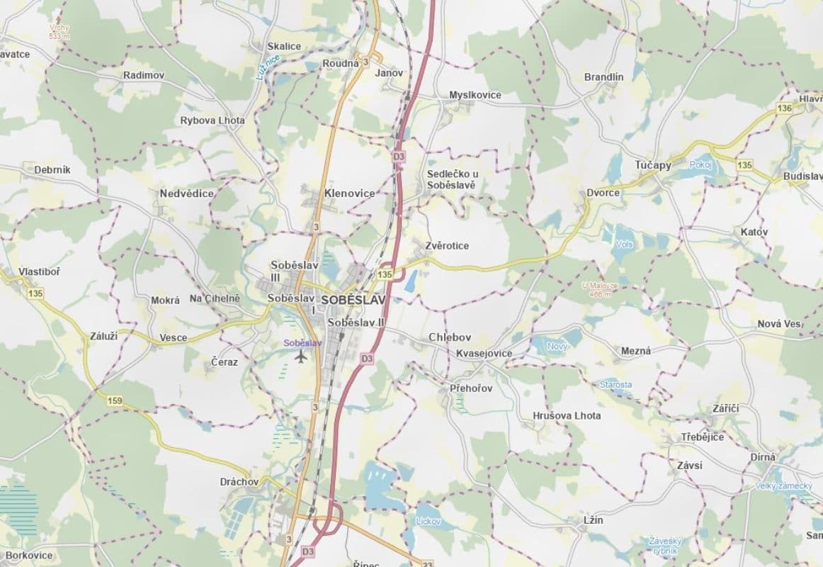 Prodej pozemku 46.522 m², Zvěrotice, Jihočeský kraj Prodej pozemku 46.522 m², Zvěrotice, Jihočeský kraj