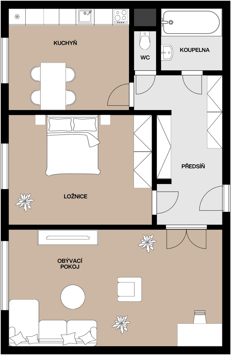 Prodej bytu 2+1 52 m², Karlovice, Moravskoslezský kraj Prodej bytu 2+1 52 m², Karlovice, Moravskoslezský kraj