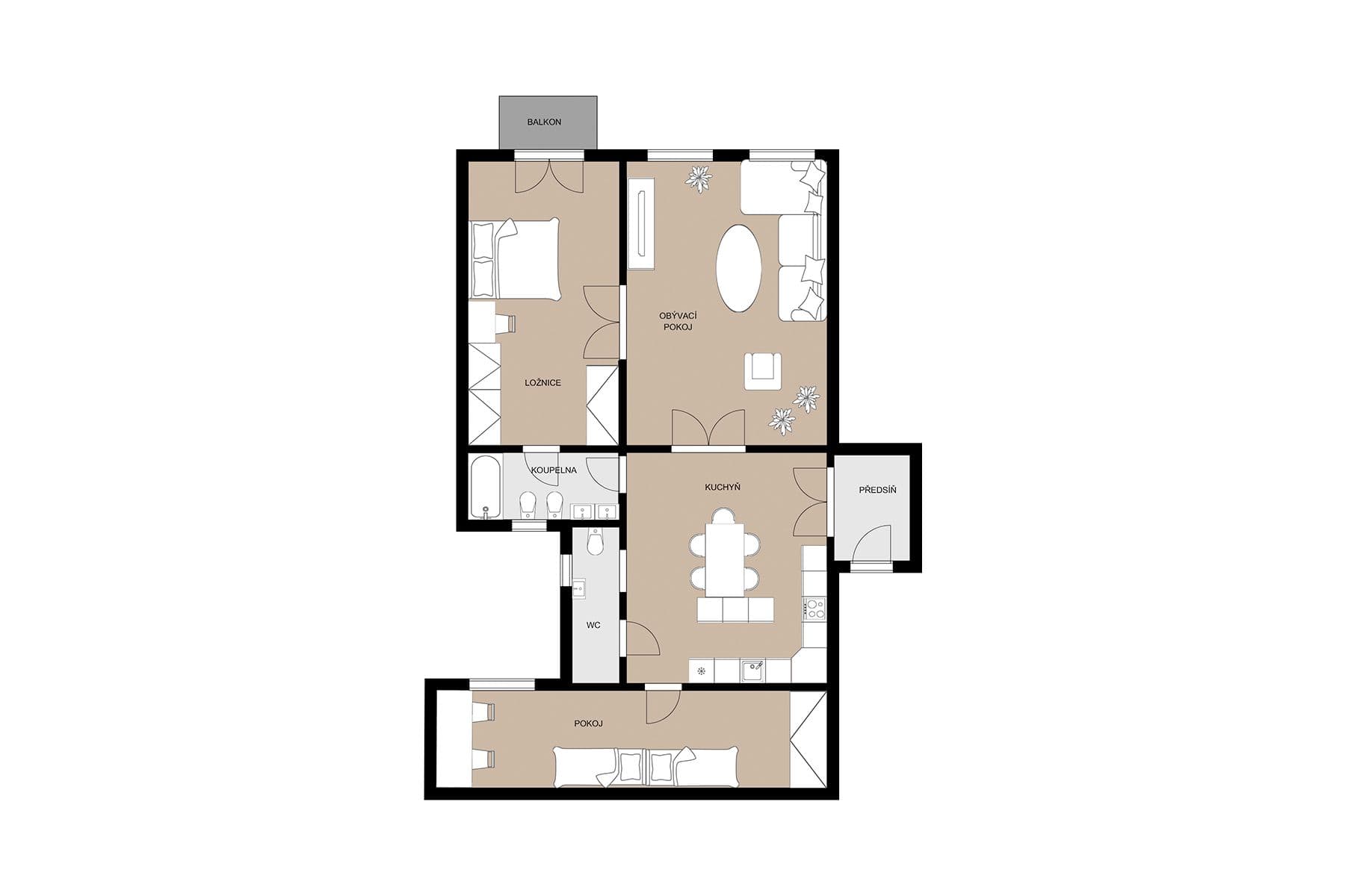 Prodej bytu 3+1 107 m², Soukenická, Praha, Praha Prodej bytu 3+1 107 m², Soukenická, Praha, Praha