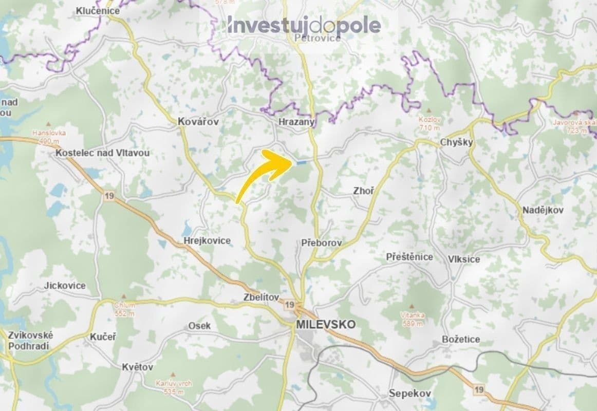 Prodej pozemku 12.302 m², Milevsko, Jihočeský kraj Prodej pozemku 12.302 m², Milevsko, Jihočeský kraj