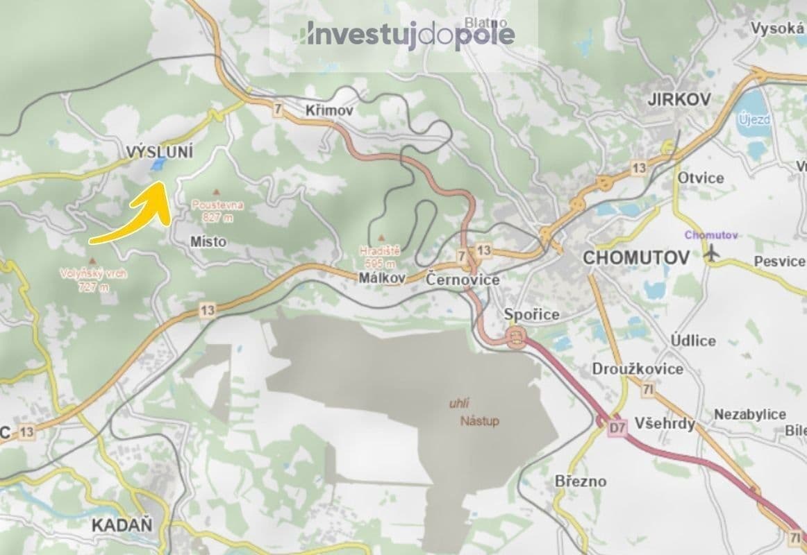 Prodej pozemku 5.145 m², Výsluní, Ústecký kraj Prodej pozemku 5.145 m², Výsluní, Ústecký kraj