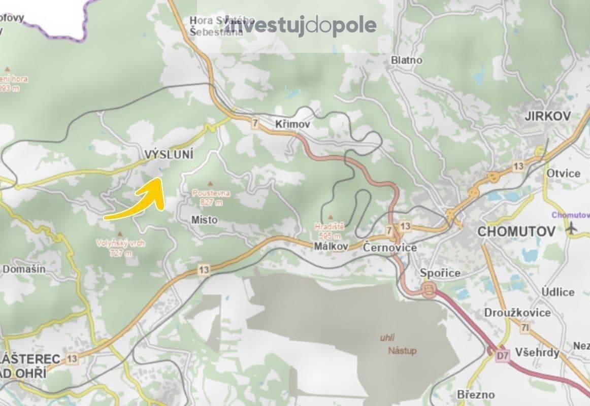 Prodej pozemku 318 m², Výsluní, Ústecký kraj Prodej pozemku 318 m², Výsluní, Ústecký kraj