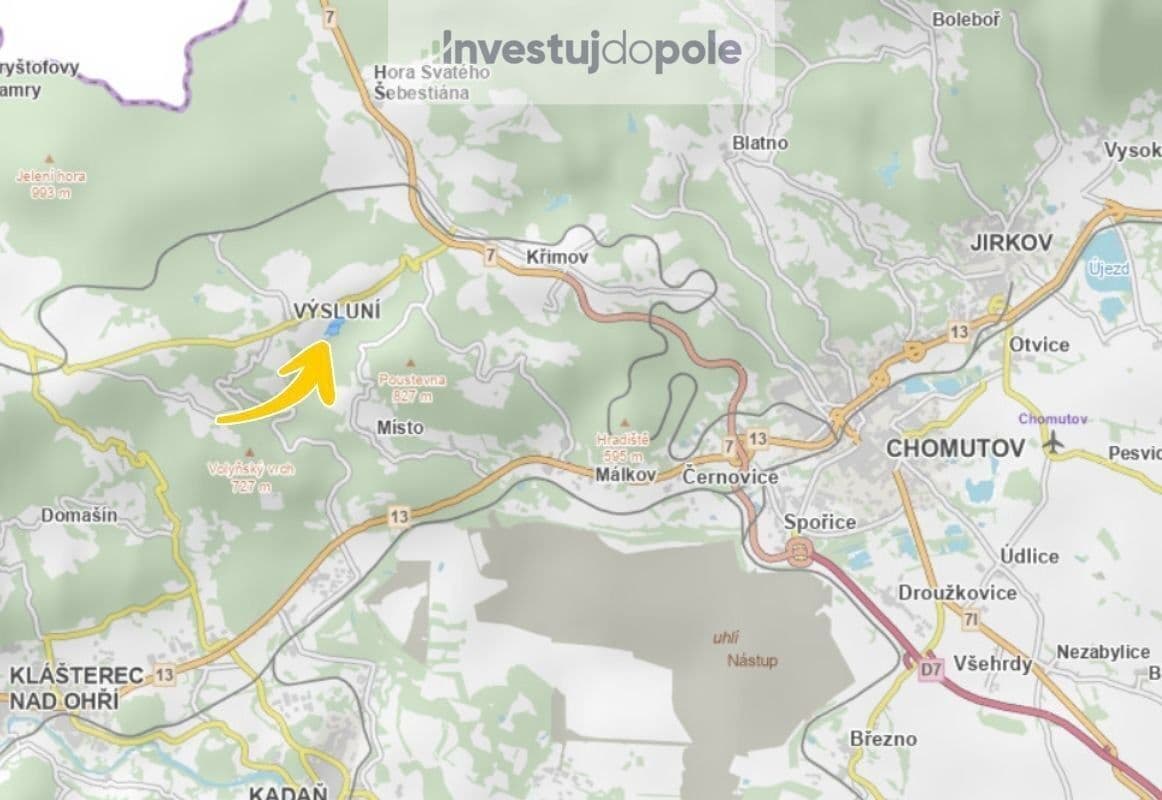 Prodej pozemku 24.718 m², Výsluní, Ústecký kraj Prodej pozemku 24.718 m², Výsluní, Ústecký kraj