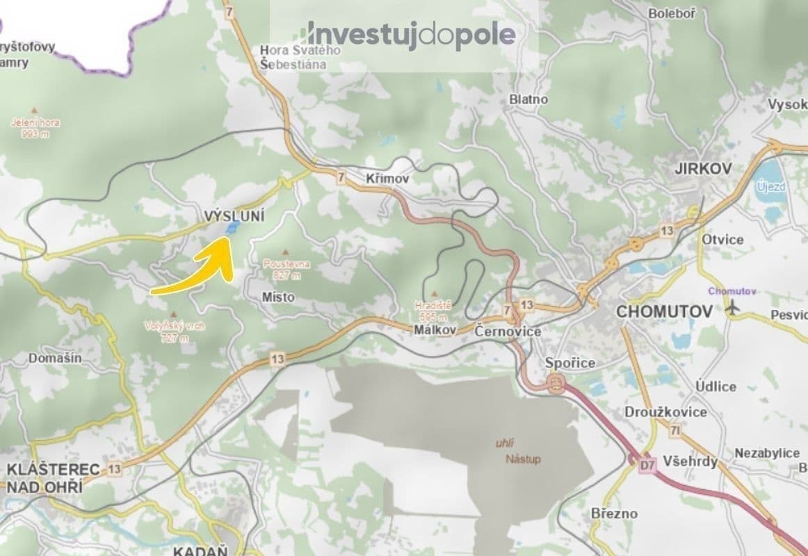 Prodej pozemku 24.719 m², Výsluní, Ústecký kraj Prodej pozemku 24.719 m², Výsluní, Ústecký kraj