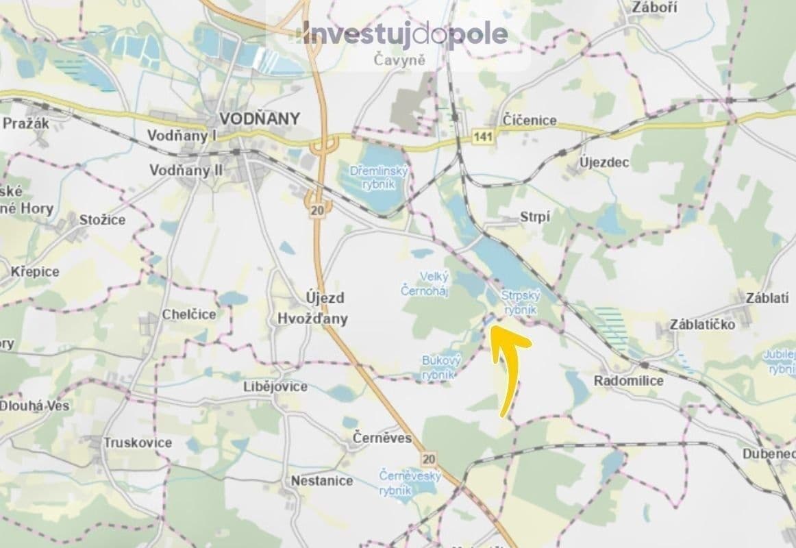Prodej pozemku 1.870 m², Dříteň, Jihočeský kraj Prodej pozemku 1.870 m², Dříteň, Jihočeský kraj