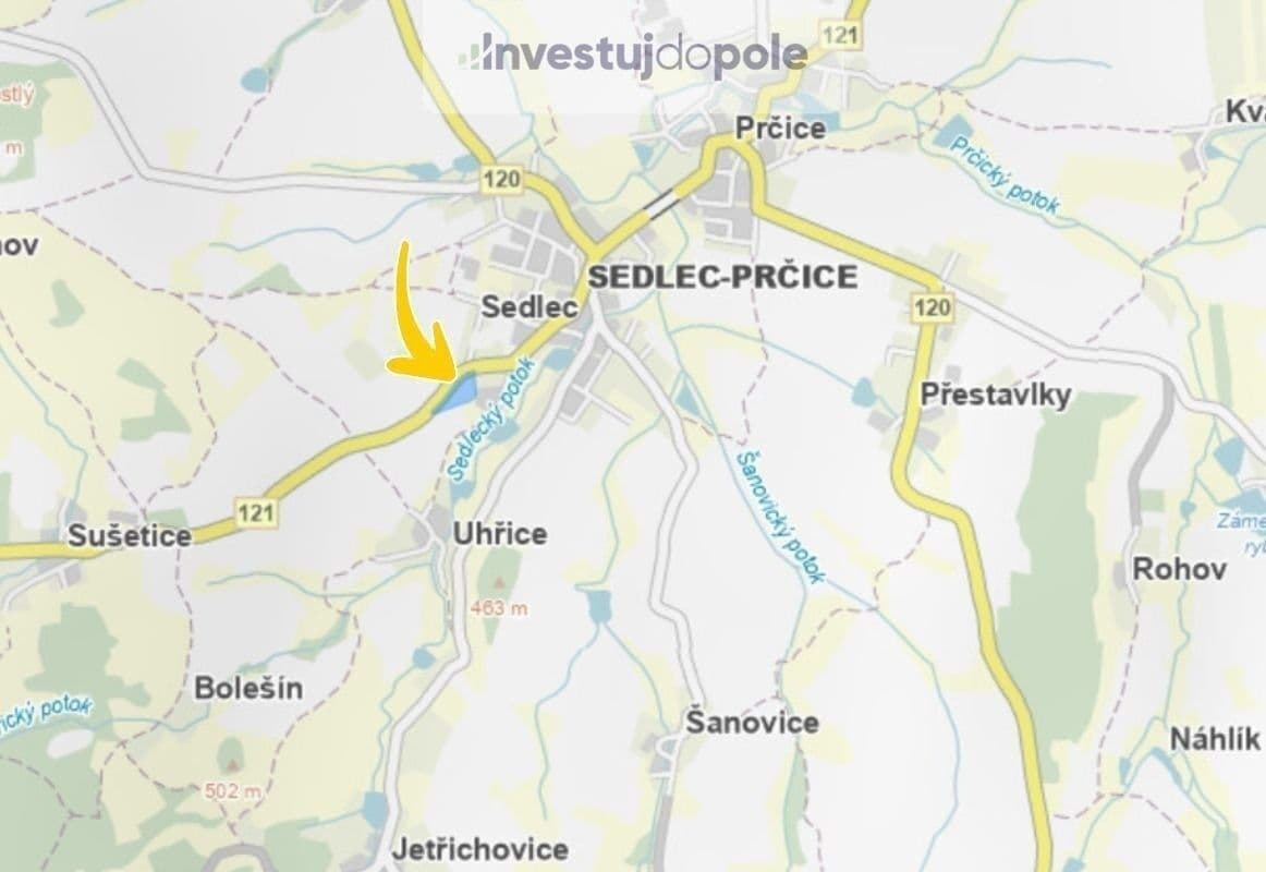 Prodej pozemku 527 m², Sedlec-Prčice, Středočeský kraj Prodej pozemku 527 m², Sedlec-Prčice, Středočeský kraj