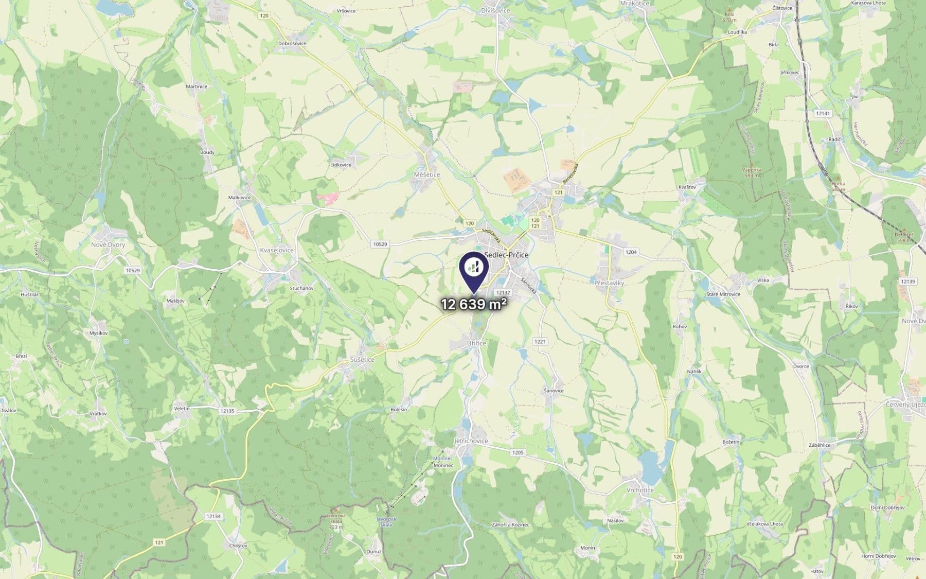 Prodej pozemku 527 m², Sedlec-Prčice, Středočeský kraj Prodej pozemku 527 m², Sedlec-Prčice, Středočeský kraj