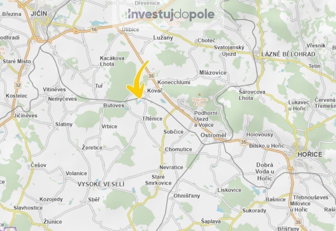 Prodej pozemku 11.223 m², Kovač, Královéhradecký kraj Prodej pozemku 11.223 m², Kovač, Královéhradecký kraj