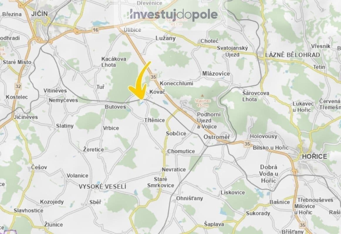 Prodej pozemku 11.223 m², Kovač, Královéhradecký kraj Prodej pozemku 11.223 m², Kovač, Královéhradecký kraj