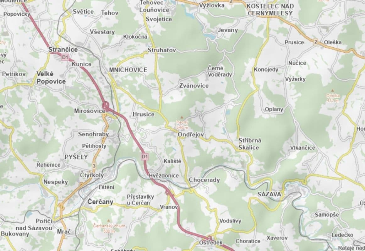 Prodej pozemku 4.467 m², Ondřejov, Středočeský kraj Prodej pozemku 4.467 m², Ondřejov, Středočeský kraj