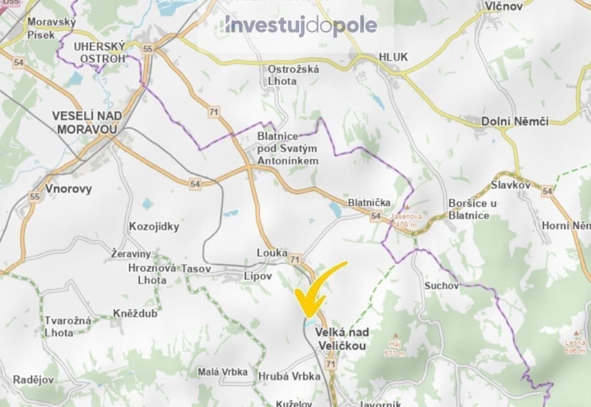 Prodej pozemku 1.694 m², Velká nad Veličkou, Jihomoravský kraj Prodej pozemku 1.694 m², Velká nad Veličkou, Jihomoravský kraj