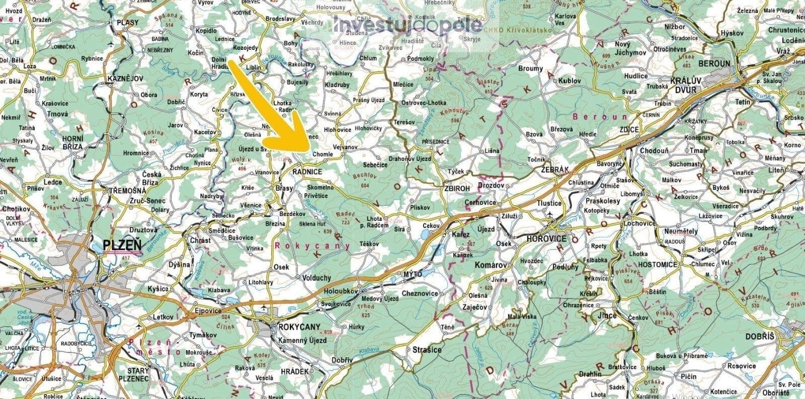 Prodej pozemku 5.786 m², Radnice, Plzeňský kraj Prodej pozemku 5.786 m², Radnice, Plzeňský kraj