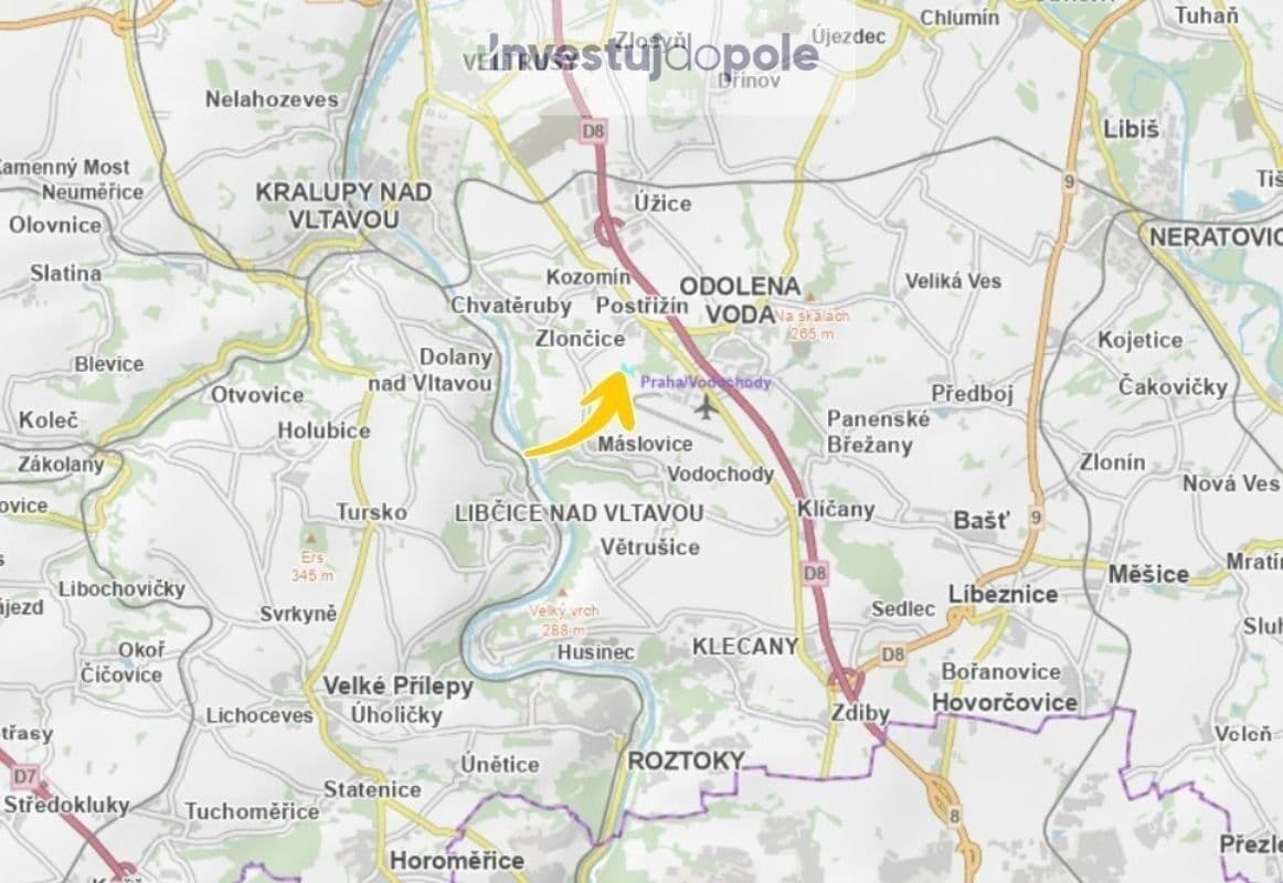 Prodej pozemku 3.449 m², Postřižín, Středočeský kraj Prodej pozemku 3.449 m², Postřižín, Středočeský kraj