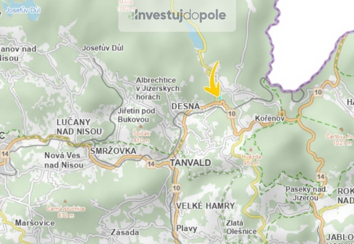 Prodej pozemku 5.425 m², Michlův Kopec, Desná, Liberecký kraj Prodej pozemku 5.425 m², Michlův Kopec, Desná, Liberecký kraj