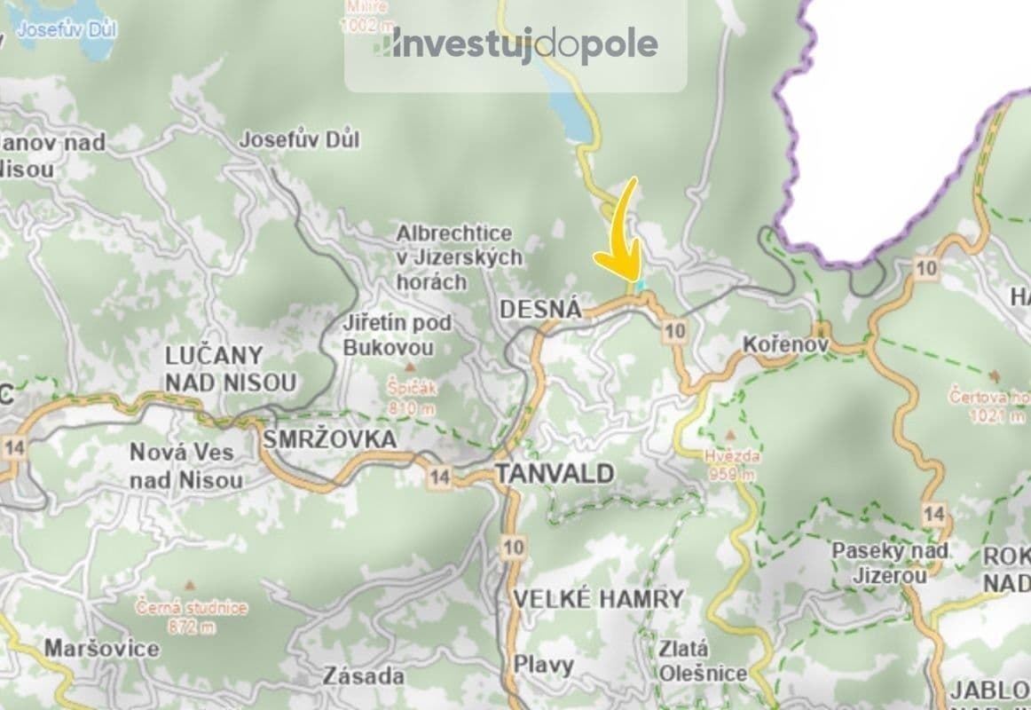 Prodej pozemku 5.425 m², Desná, Liberecký kraj Prodej pozemku 5.425 m², Desná, Liberecký kraj