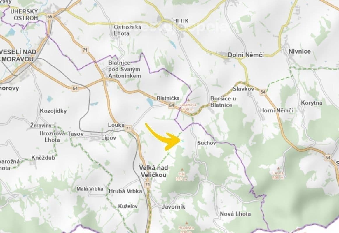 Prodej pozemku 4.308 m², Suchov, Jihomoravský kraj Prodej pozemku 4.308 m², Suchov, Jihomoravský kraj