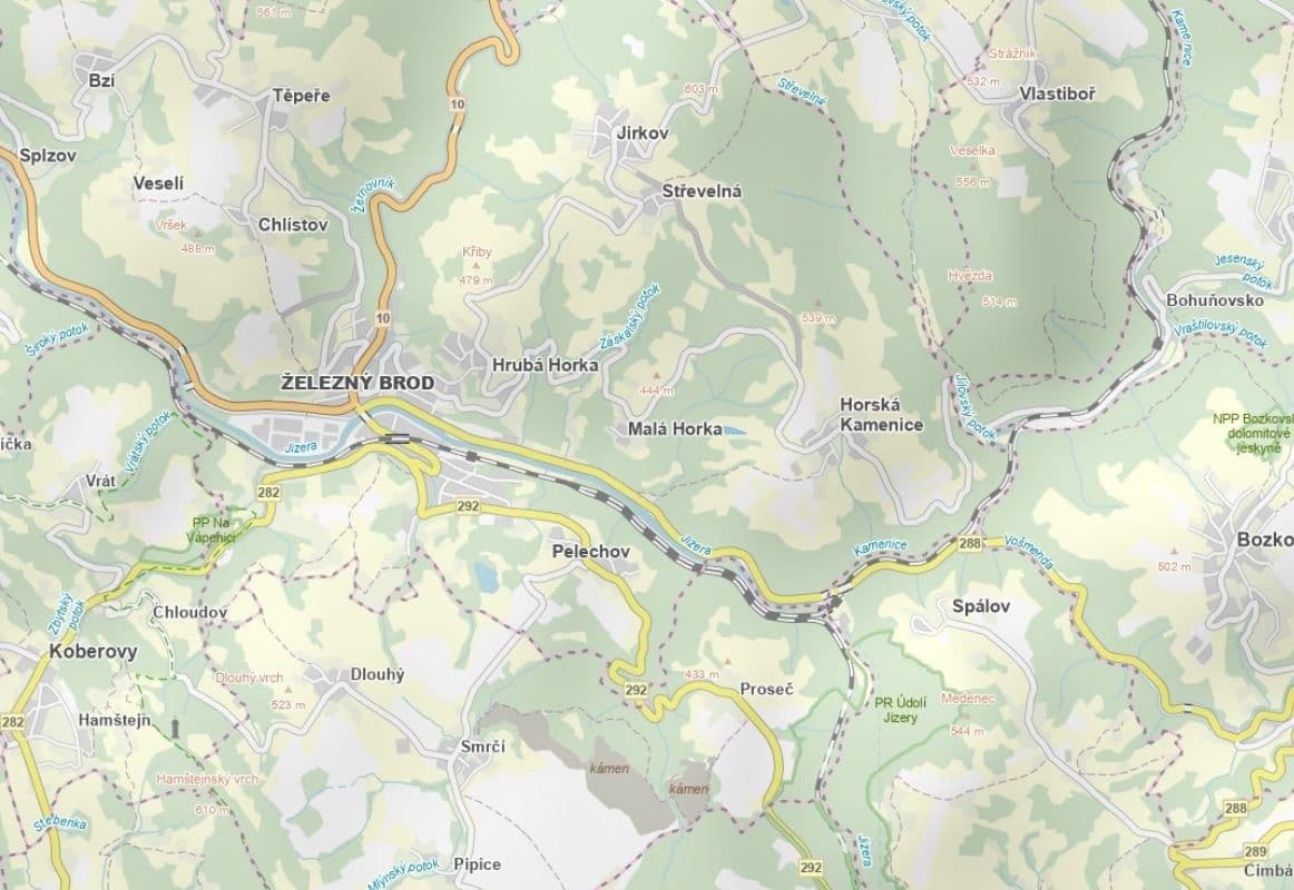 Prodej pozemku 2.016 m², Železný Brod, Liberecký kraj Prodej pozemku 2.016 m², Železný Brod, Liberecký kraj