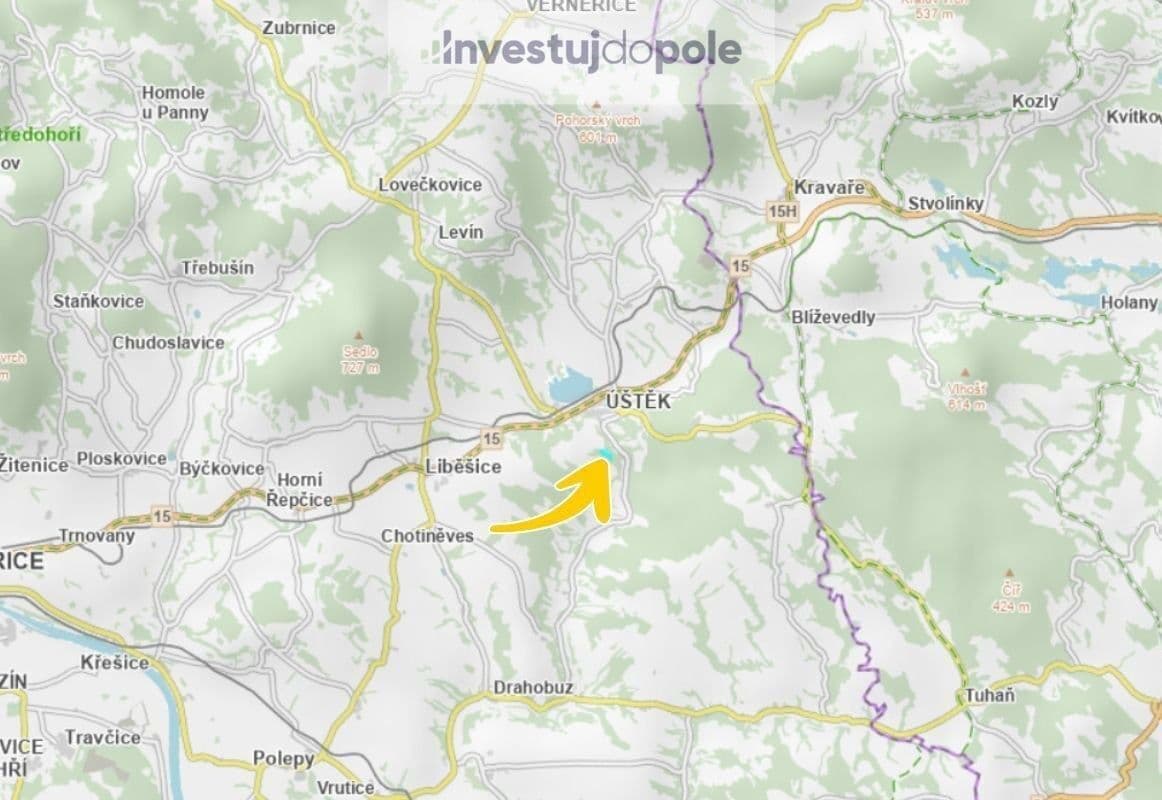 Prodej pozemku 8.485 m², Úštěk, Ústecký kraj Prodej pozemku 8.485 m², Úštěk, Ústecký kraj