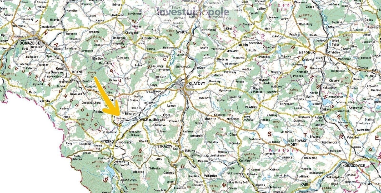 Prodej pozemku 16.236 m², Běhařov, Plzeňský kraj Prodej pozemku 16.236 m², Běhařov, Plzeňský kraj