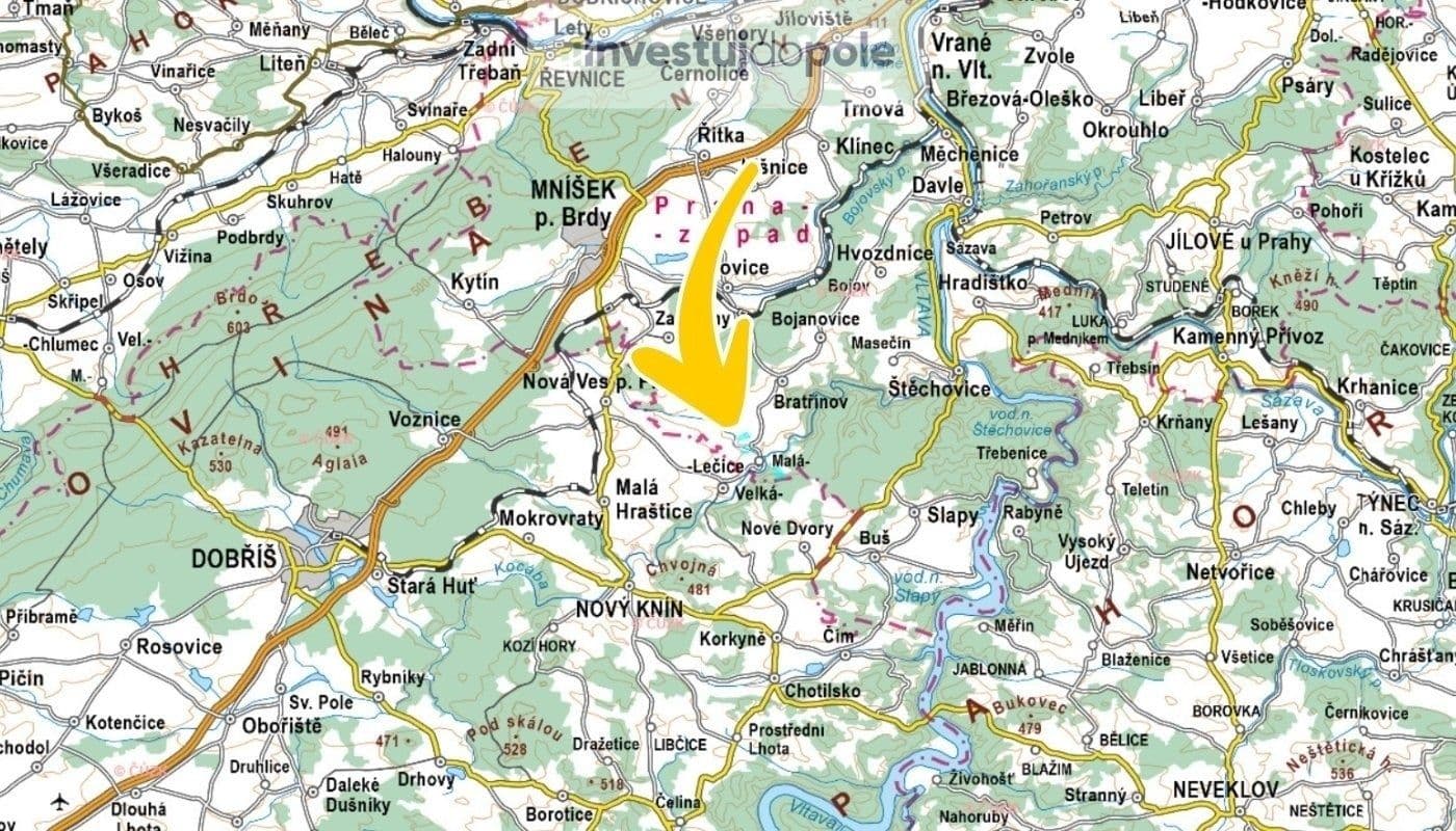 Prodej pozemku 35.683 m², Bojanovice, Středočeský kraj Prodej pozemku 35.683 m², Bojanovice, Středočeský kraj