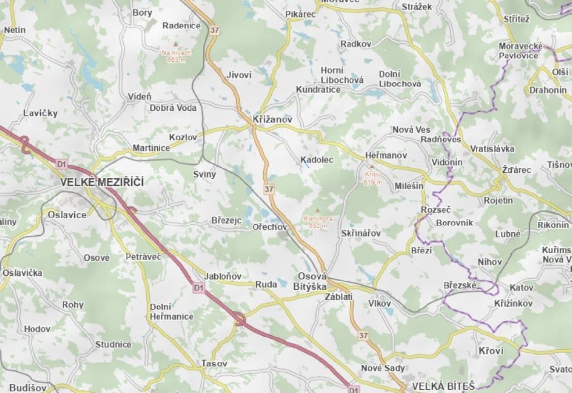 Prodej pozemku 9.707 m², Kadolec, Kraj Vysočina Prodej pozemku 9.707 m², Kadolec, Kraj Vysočina